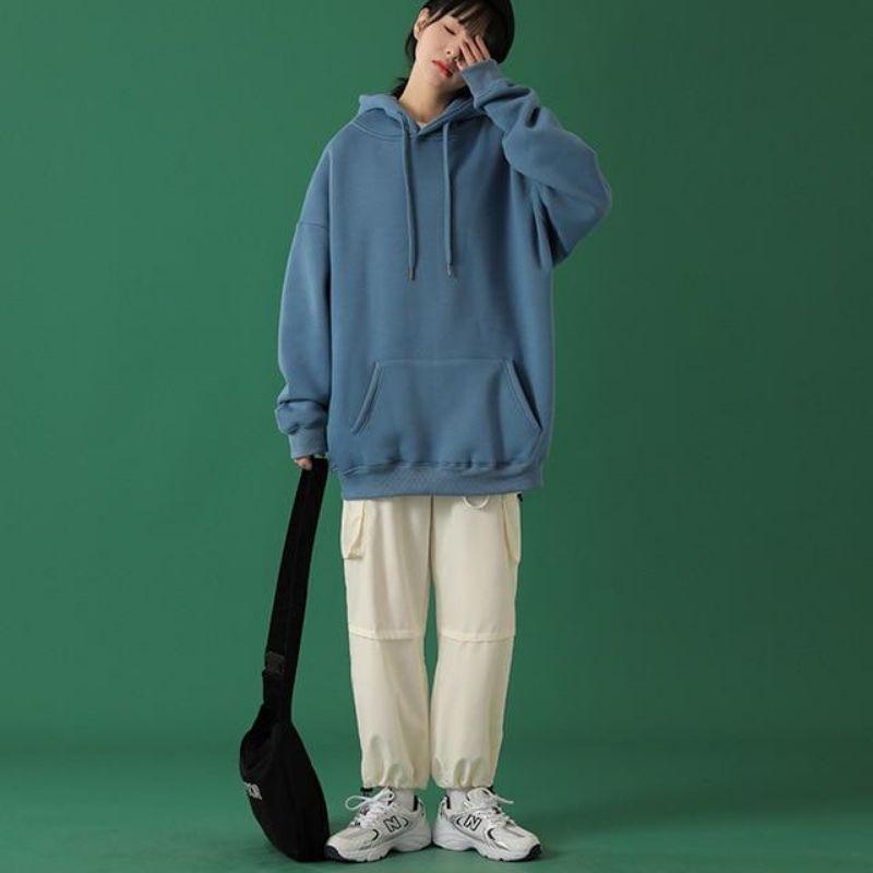 Sweater NATURAL HOODIE Oversize Unisex Big size  XL XXL XXXL 2XL 3XL Korean Style Fleece baju  atasa