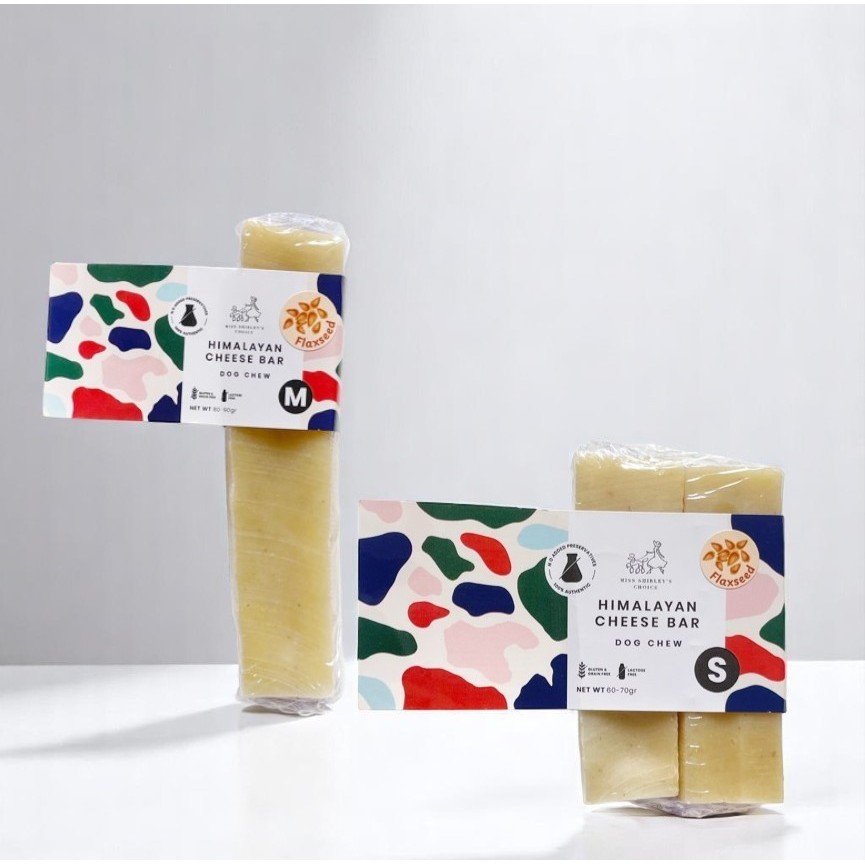 (FRESSY) [SUNNYPAWS] Miss Shirley's Choice FLAXSEED Flavour Churpi Stick Himalayan Cheese Bar Himala