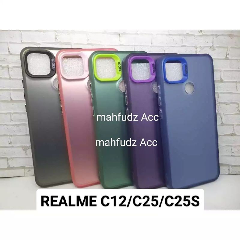 CASE IMD FOR REALME C12/C25/C25S  HYBRID  COLOR PLATE HOLOGRAM HARD