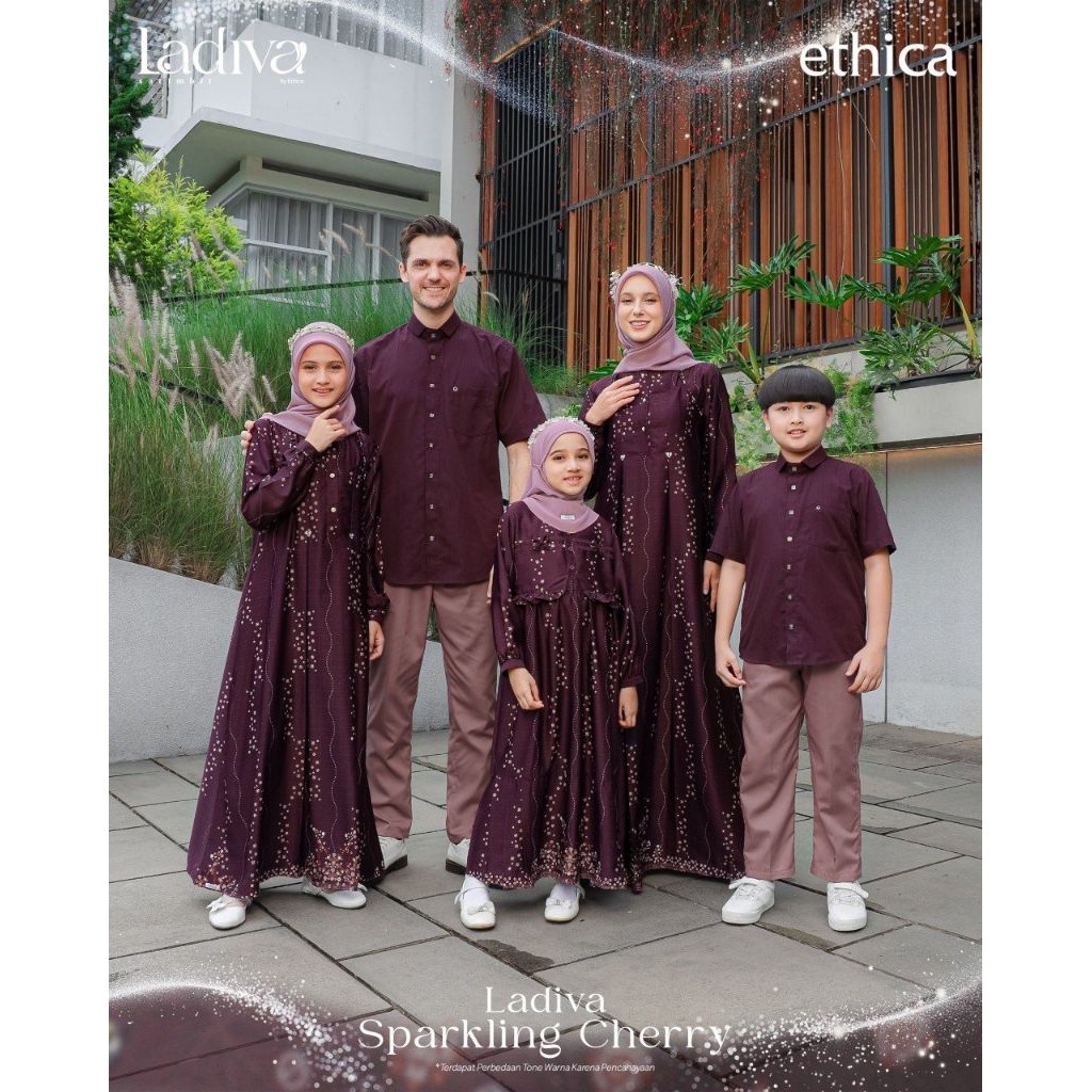 Ethica Sarimbit Royal Series 2026 Sparkling Cherry | Gamis Ethica Elegant Kagumi 52 Sparkling Cherry