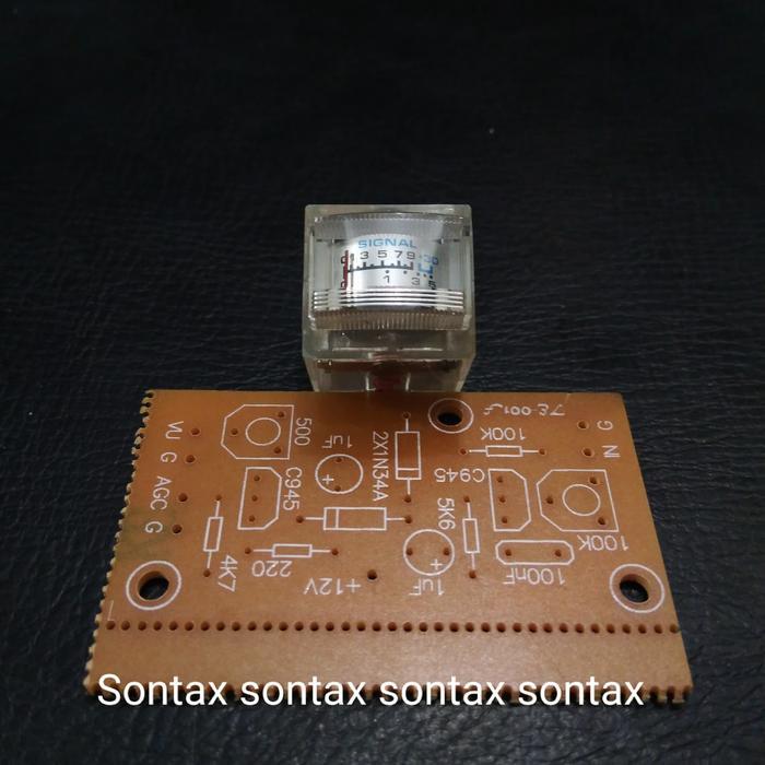 SCelectro vu meter analog signal sinyal radio ham rf ssb transceiver bitx cb