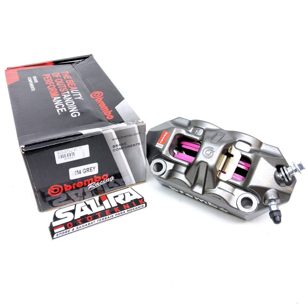 Kaliper Cakram Kepala Babi Brembo Monoblok M4 Universal Beat Vario Aerox Black Grey