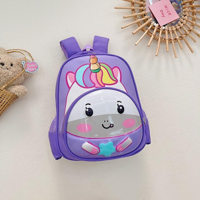 TAS RANSEL ANAK FASHION  RA001 - UNGU UNICORN