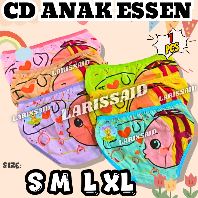 ESSEN Kids | Celana Dalam Anak Cewek Perempuan / Cantik / LUCU / SABLON / HK NEW / 092 ESSEN