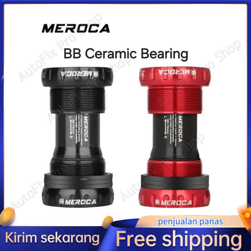 BB Bottom Bracket HT2 Hollowtech 2 BSA Loncer Not Ceramic Shimano Sepeda MTB Seli RB