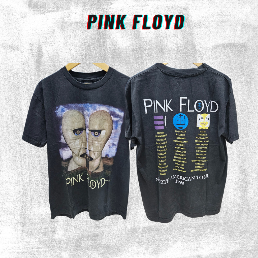 (COD) TSHIRT PINK FLOYD TAG BROCKUM BOOTLEG THAILAND