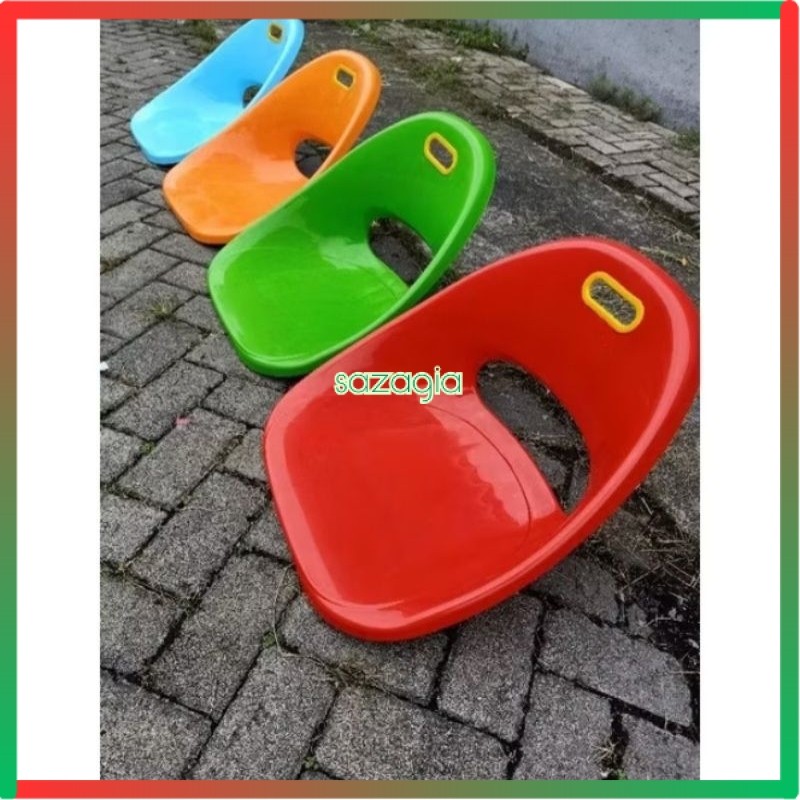 Kursi Sandaran Lesehan Plastik Tebal untuk Pengajian Nonton TV Meditasi Bangku Duduk Lantai Kursi La