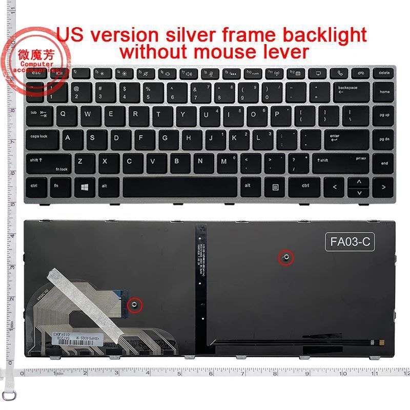 English NEW Laptop Keyboard For HP EliteBook  745 840 G5/G6 846 G5/G6 848 G5/G6 Zbook 14U G5/G6 HSN-