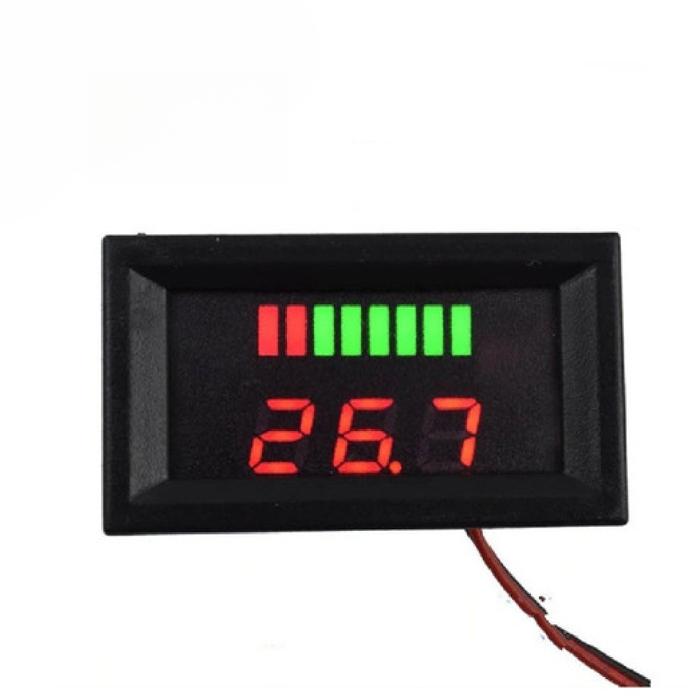 Voltmeter Indikator Level Pengisian Baterai Aki 12V - 72V Best Seller
