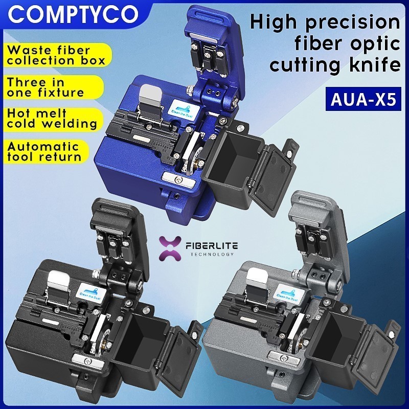 AUA-X5 Fiber Cleaver Cutter Fiber Optik COMPTYCO Fly Cocok untuk Fusion Splicer