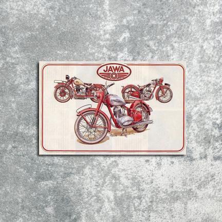 Poster Dinding motor Honda Jawa classic Big Salle 