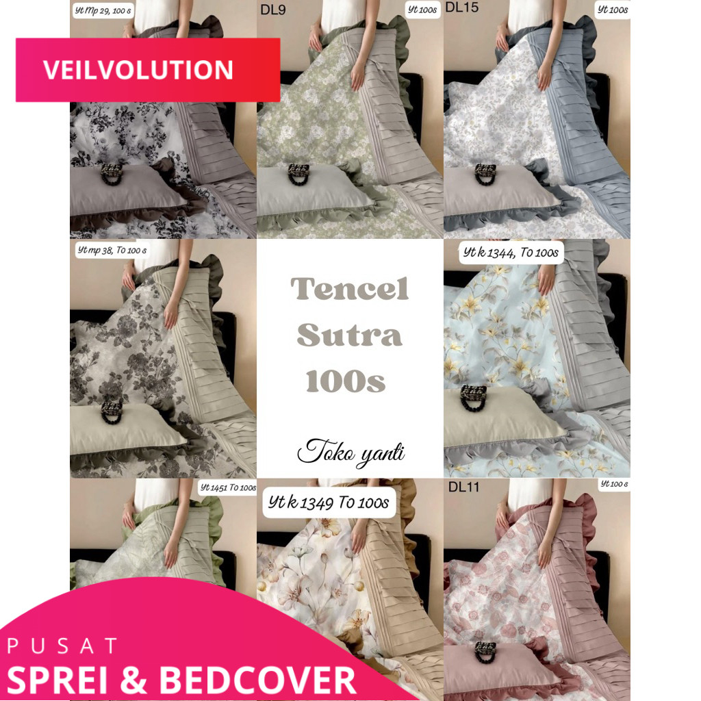 Seprei Tencel Organik 100s | Tencel sutra | FREE ANTIGSER