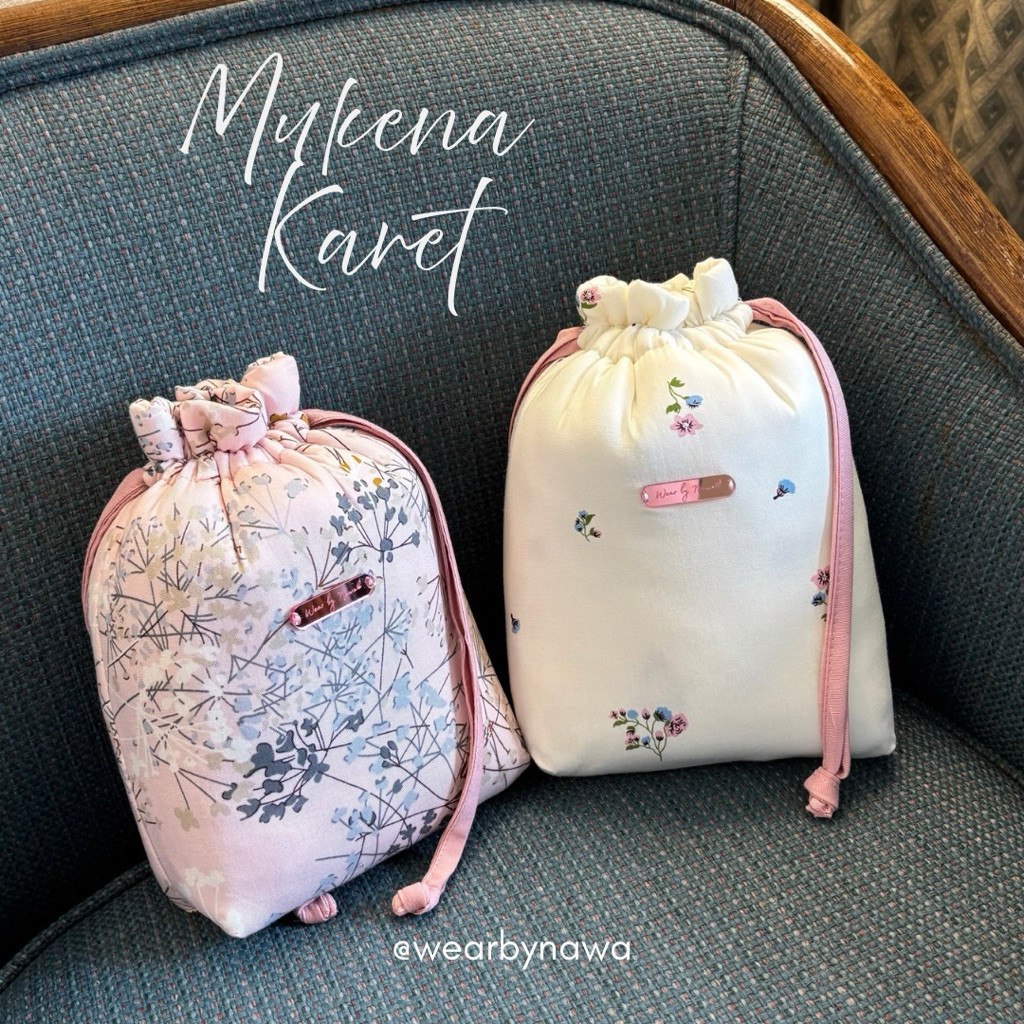 Nawa - Mukena Katun Rayon Premium Motif | Mukena Dewasa dengan Karet Kepala dengan Penutup Dagu