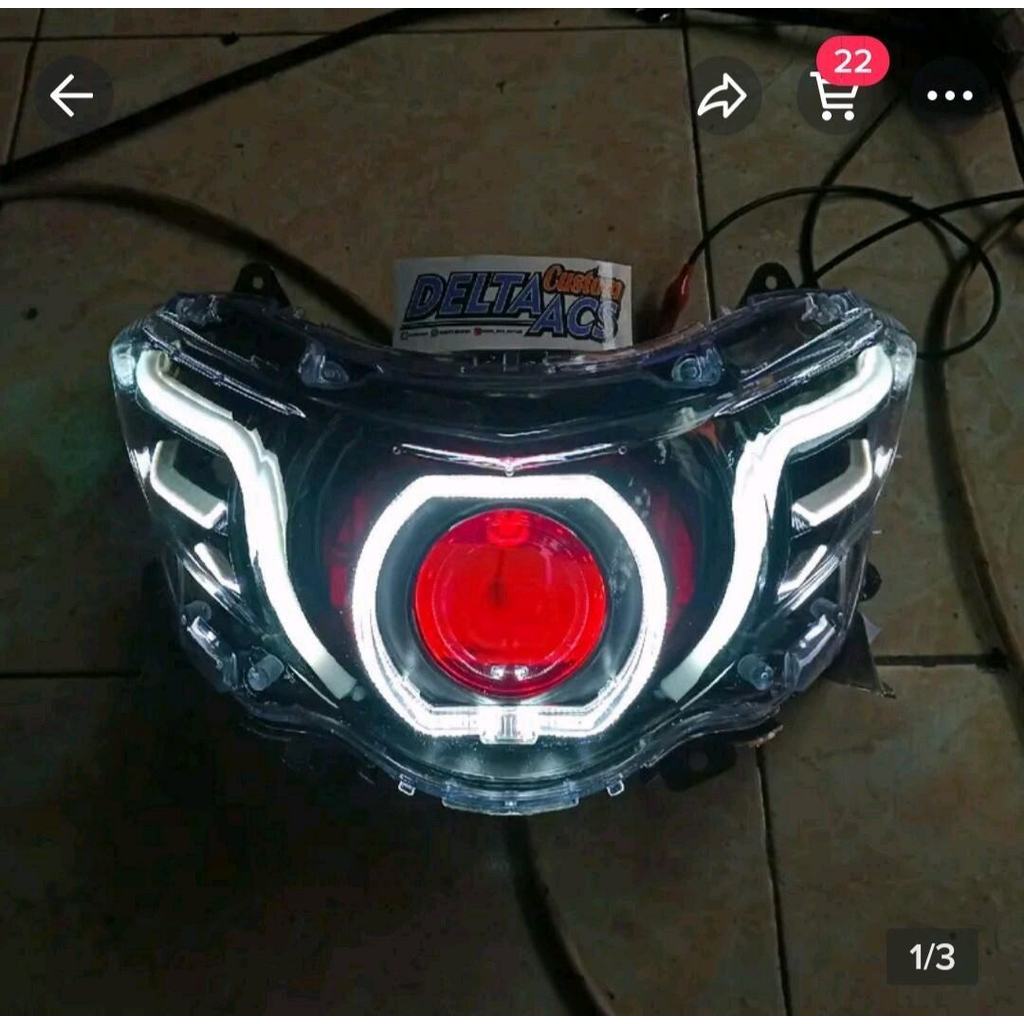 paket biled vinyx yamaha soul gt 115 / xeon gt 125 lampu depan