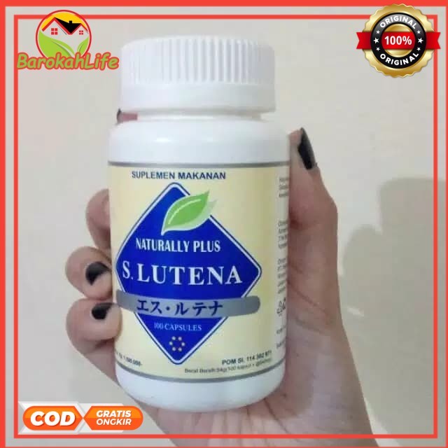 Slutena Suplemen Kesehatan Mata Suplemen Perawatan Mata S Lutena 100 SOFT GELL HITAM  • S Lutena Ori