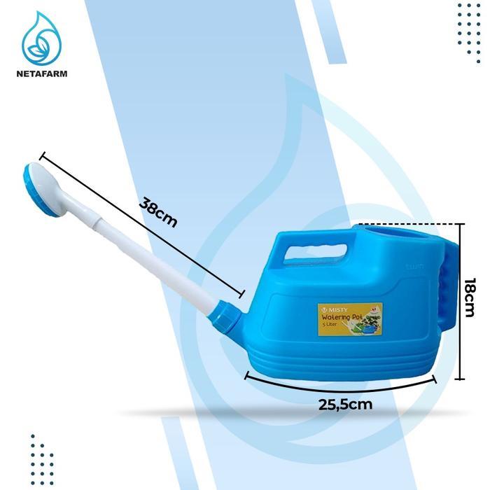 Mutiarastyle2 Gembor Air Ember Penyiram Tanaman MISTY 5 Liter - Biru