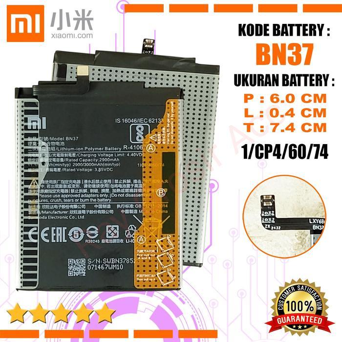 MOBIXEL Baterai Original Xiaomi BN-37 BN37 BN 37 , Redmi 6 , Redmi 6A