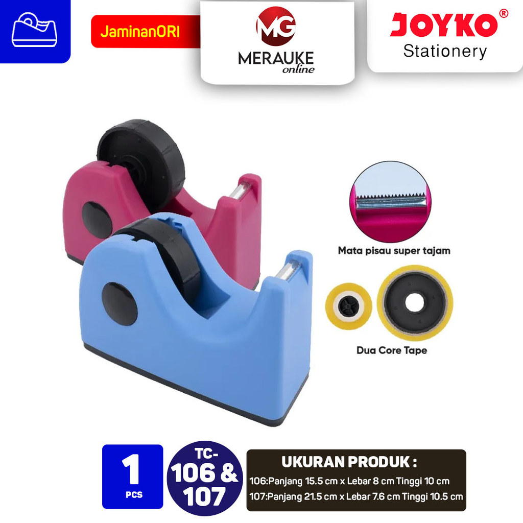 Joyko Tape Cutter / Tape Dispenser / Pemotong Pita Perekat TC-106 TC-107