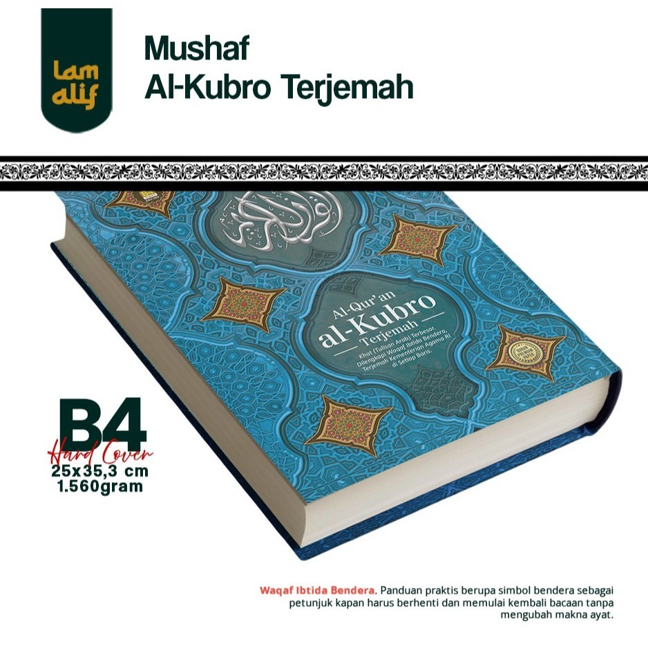 Al-Quran ukuran jumbo B4, Al-Qur'an Al-Kubro Terjemah, Al-Quran Lansia, Mushaf Al-Qosbah, Al-Quran t