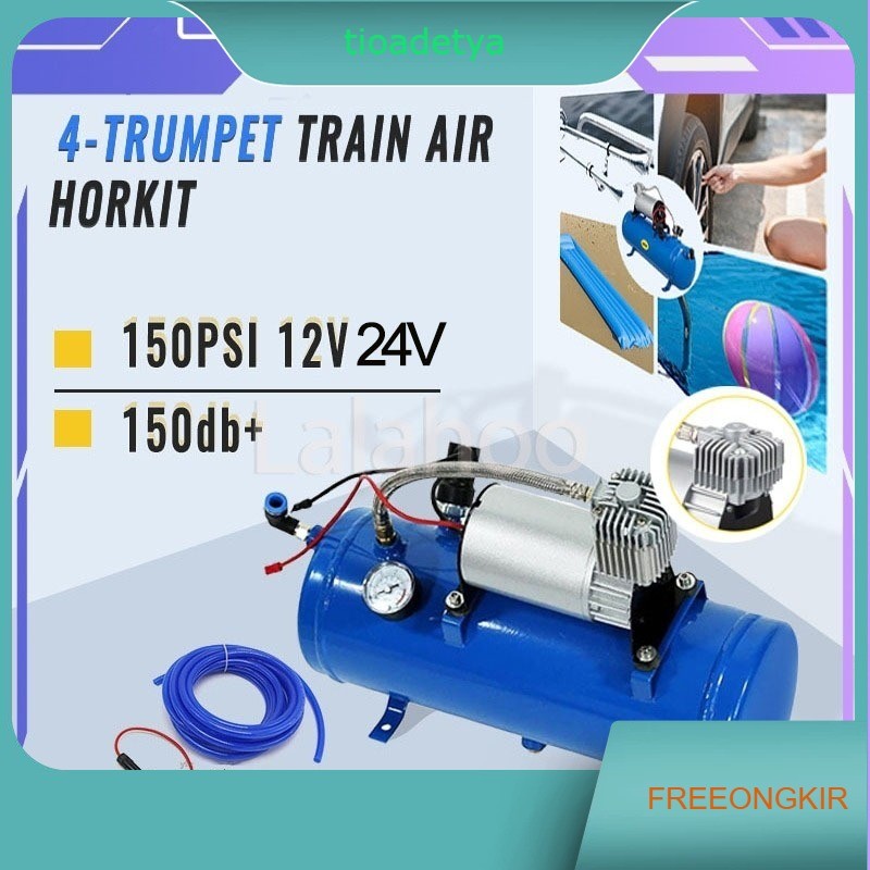 Tabung Kompresor Angin Otomatis 12V 24V air suspension compressor 150Psi Air Compressor Portable 6L