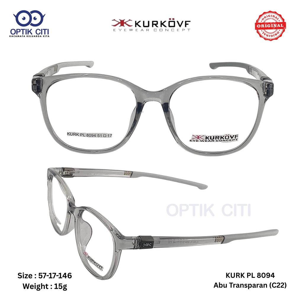 Frame Kacamata Pria Bulat Sporty Ada Pegas Original Kurkovf 8094