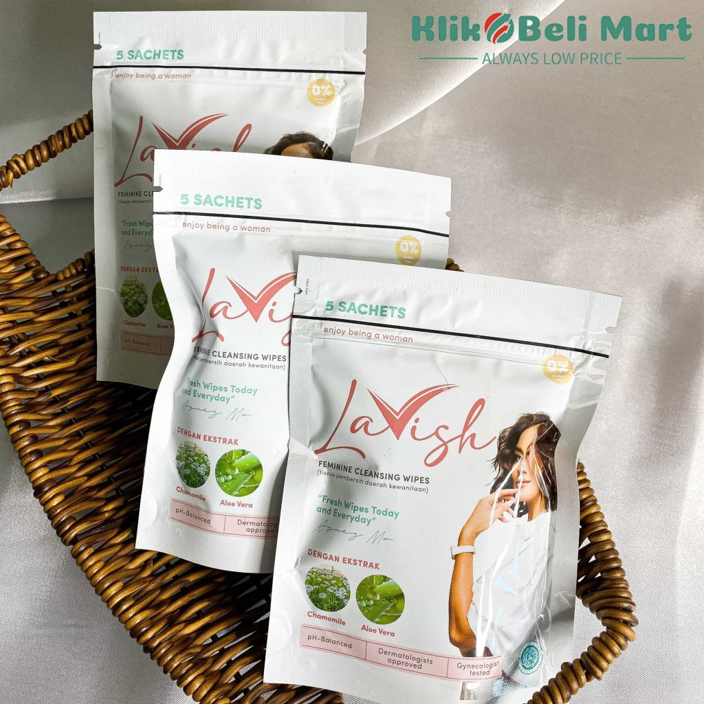 [KBM] Tisu Magic Lavish Feminine Wipes Tissue Antiseptic Pembersih Daerah Kewanitaan - 1 Pack Isi 6 