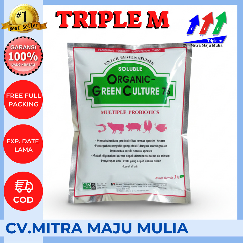 Organic Green Culture (OGC) Zs 1 KG - Multiple Probiotics Campuran Probiotik Konsetrasi Tinggi Untuk