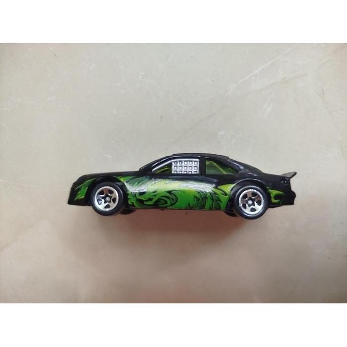 0386 MAINAN DIECAST LOOSE  HOT WHEELS - T BIRD STOCKER BLACK RARE