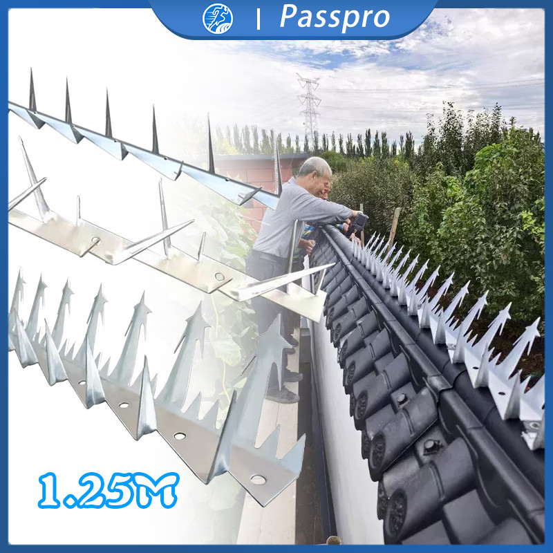 Wall Spike Kawat Duri Pagar Tembok 1.25m Anti Maling Kawat Tembok Untuk Anti Maling Panjat Pagar