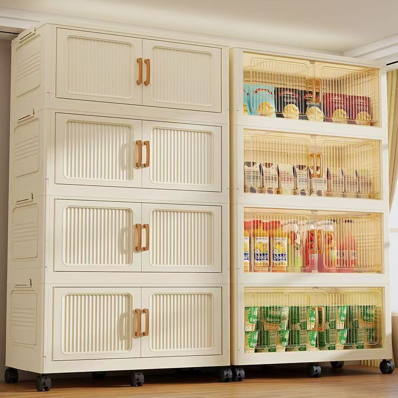 Kabinet Penyimpanan Lipat Lemari Dengan Bahan Tebal Desain Partisi Multi Lapis Lemari Penyimpanan Un