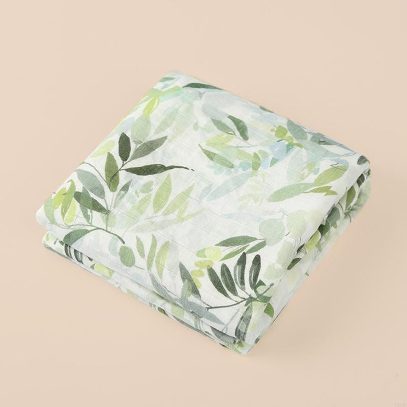 D0AF Breathable Muslin Wrap Soft & Breathable Muslin Swaddles Wraps Lightweight for Newborns A Good 