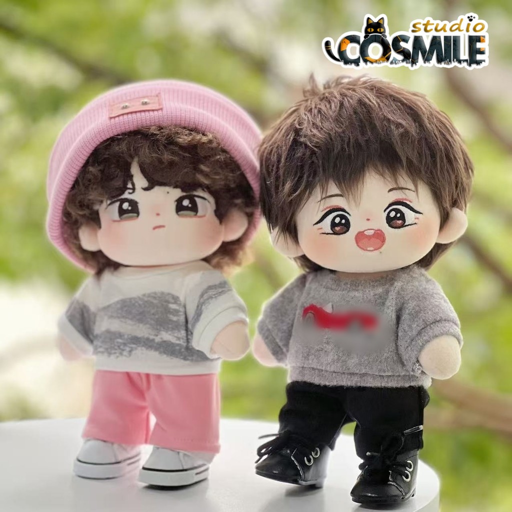 The Untamed Star Idol Yibo Xiao Zhan Sweater Hooe Casual Fashion 10cm 20cm Plush Doll Accessories Do