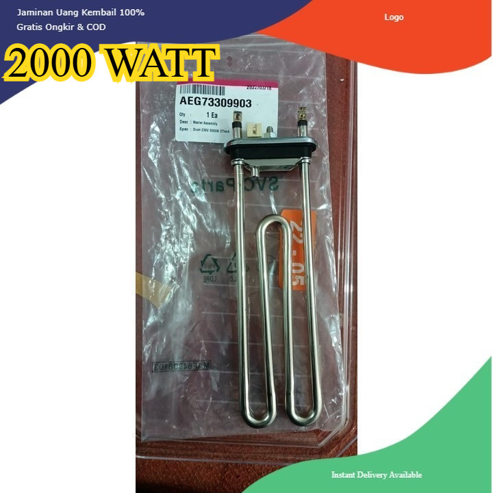 HEATER THERMISTOR AEG73309903 MESIN CUCI LG FRONT LOADING F2720SVRV F2720SVTV F2721STWV F2721STWV1 F