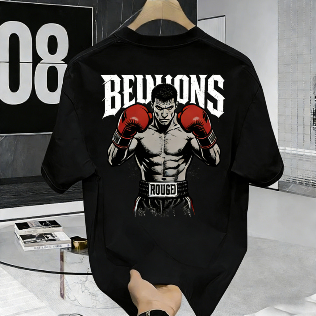 KENAK7002baju kaos pria Boxer tampan kaos pria distro original 100% pira dan wanita unisex Kaos Keme