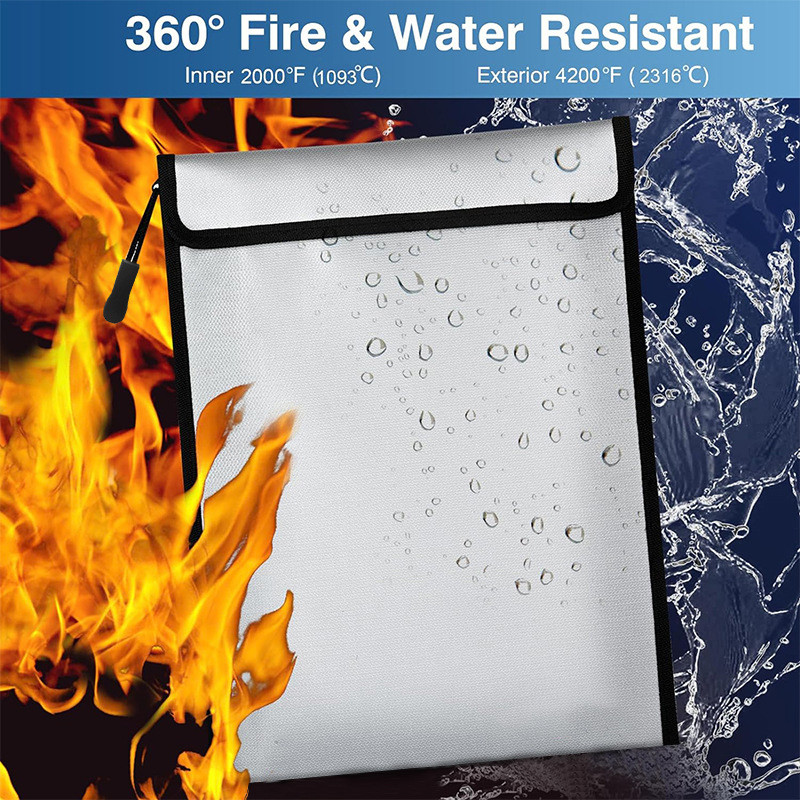 Fireproof Waterproof Faraday Bag AntiHacking Signal Blocker Storage Pouch for Phone Notebook Compute