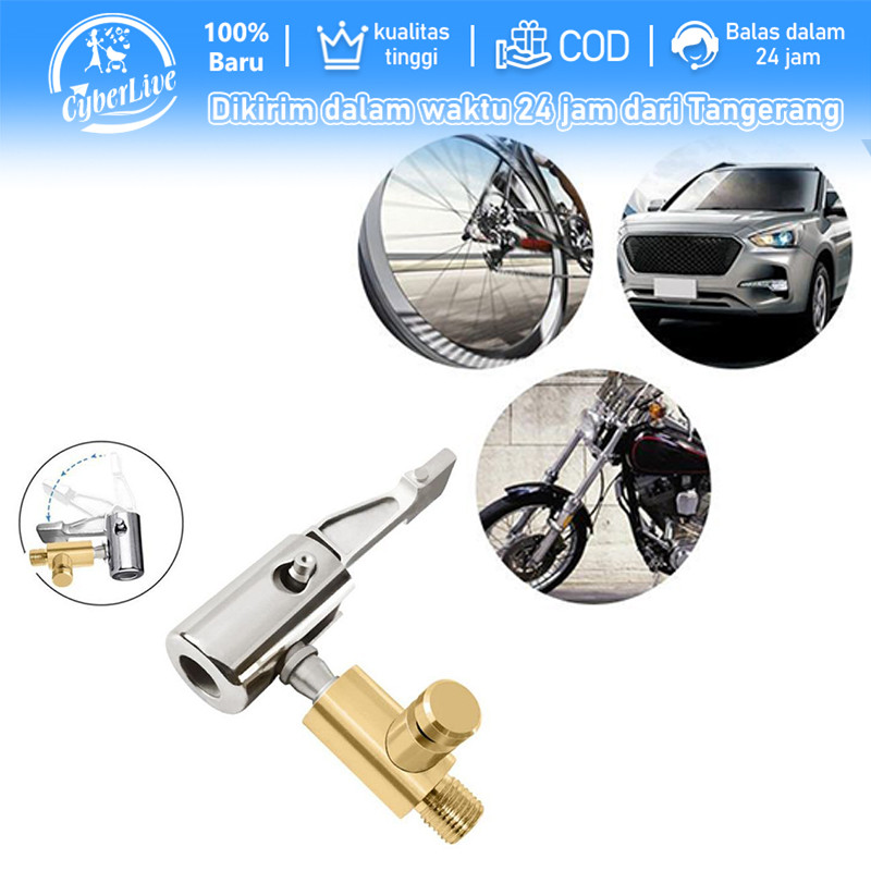 Air Chuck Keong Adaptor Pompa Angin Mobil Ban Bisa Kempes Kepala Slang Pompa Angin Pengisi Udara Ban