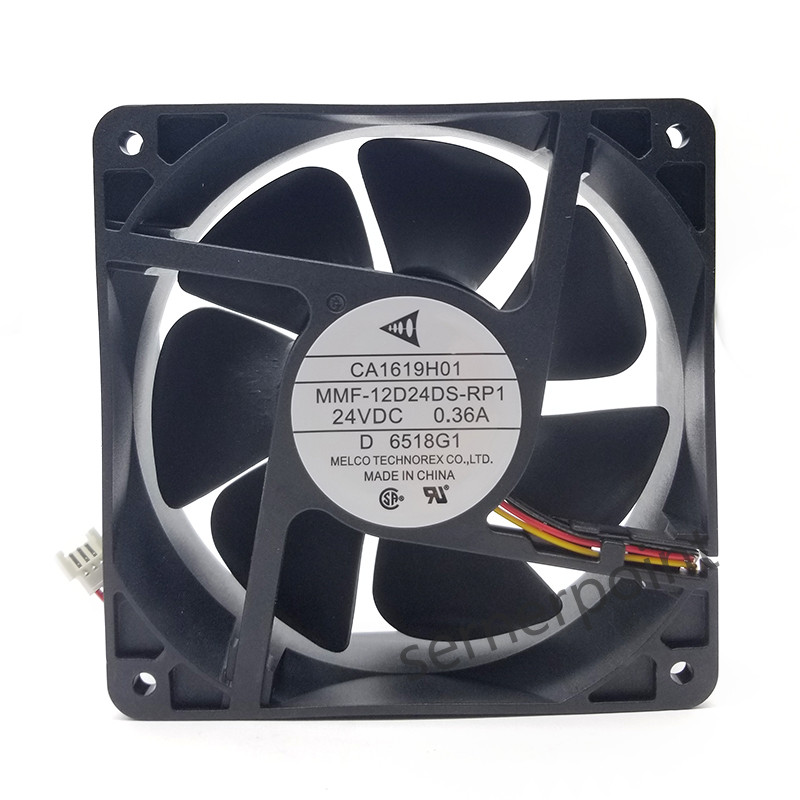 NEW MMF-12D24DS-RP1 DC 24V 0.36A 3-wire 120X120X38mm Server Cooler Fan