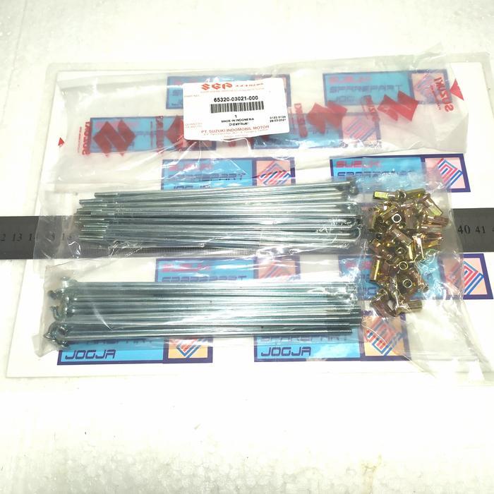 AXN- 65320-03021-000 Ruji / Spoke Set Velg Roda Belakang Smash Titan Ori