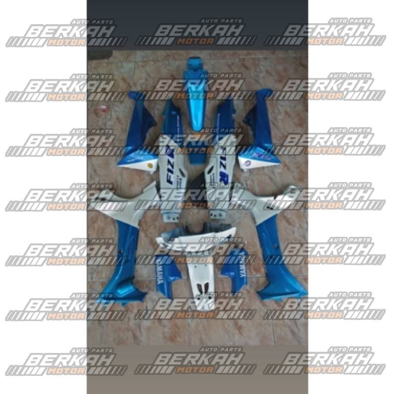 PROMO, TERMURAH  fullset bodi full set body halus motor Yamaha fiz r fizr custom malboro biru putih