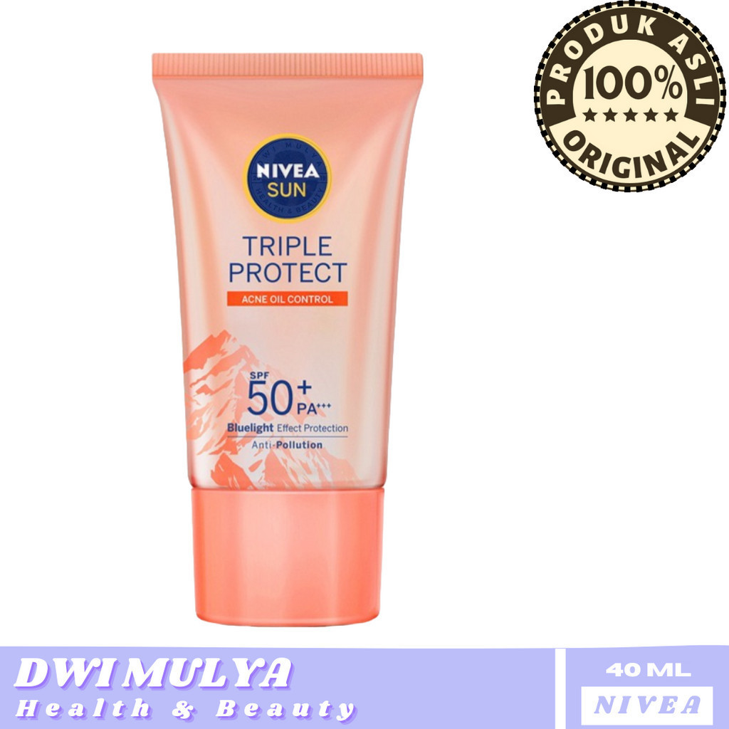 NIVEA SUN Face Serum Triple Protect Acne Oil Control SPF50+ PA+++ Suncreen - 40 ml