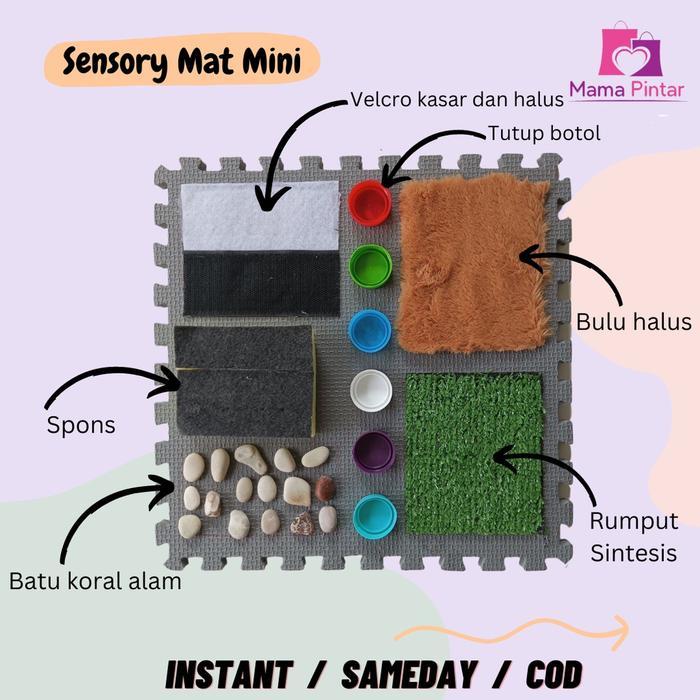 Mam's Baby Care [Paket Hemat] Sensory Mat Mainan Montessori Anak Bayi Playmat Tekstur - MIX-3030