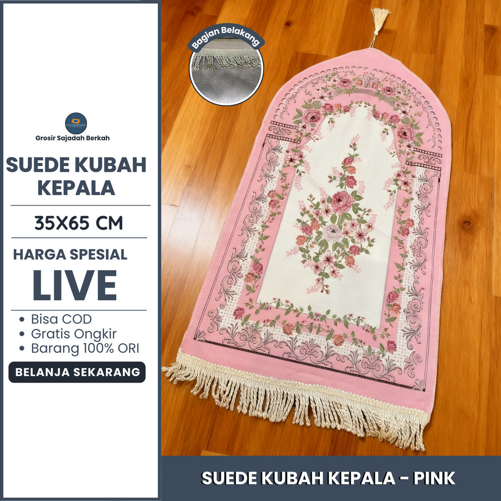 Grosir 10pcs Sajadah Kepala Mini Turkiye Suede Travel Ar Rahman Lembut Souvenir Oleh-Oleh Umroh Haji