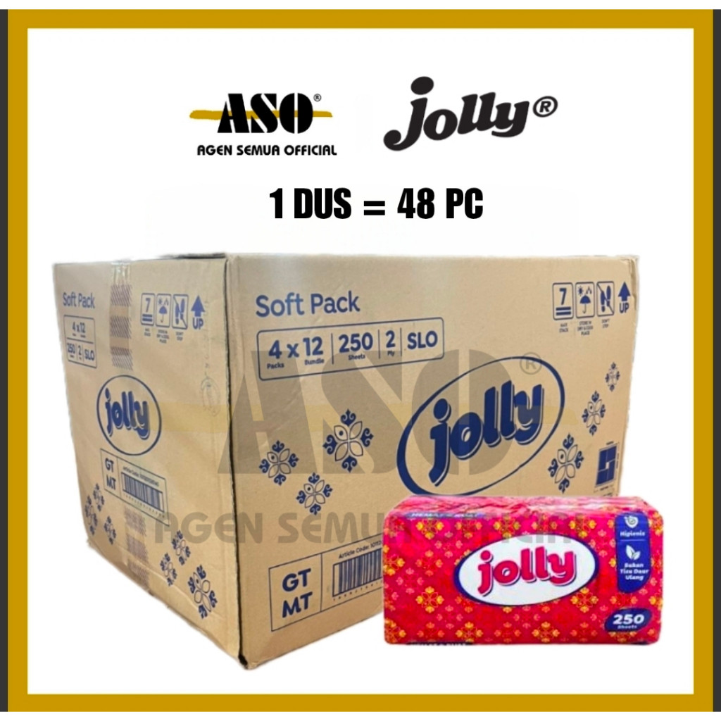 DUS Tisu Tissue Jolly 250 Sheet DUS ( ISI 48 )