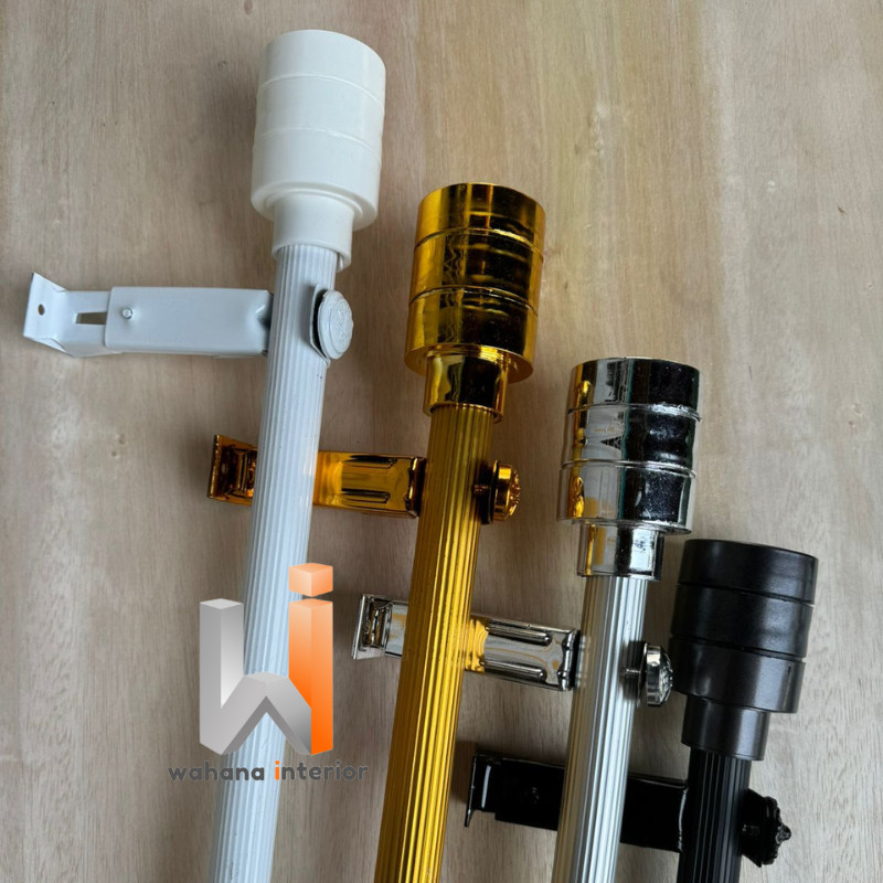 Billyeoni Batang Gorden Model Garis Drum Minimalis Untuk Gorden Pintu Dan Jendela