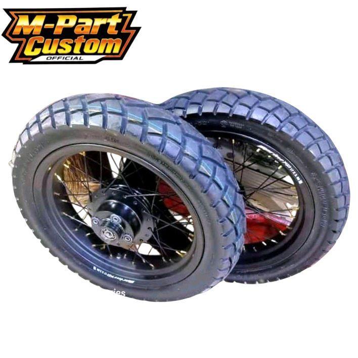 Paket Tangki Motor FULLSET BAN PAKET BAN MOTOR CUSTOM SEMI TRIAL RING 16 .17 .18 LEBAR 300-350-400-4