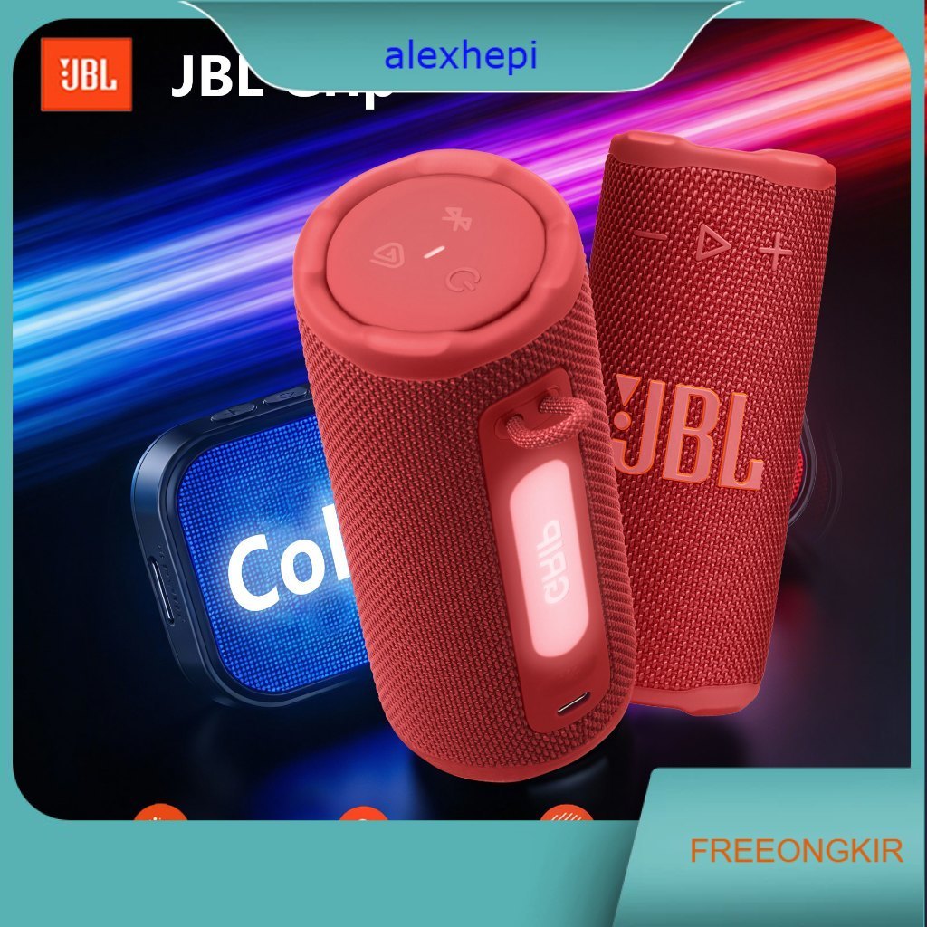 JBL Grip Speaker Bluetooth Portabel Ringkas Dengan JBL Pro Sound Yang Mantap Dan Cahaya Ambiens Blue