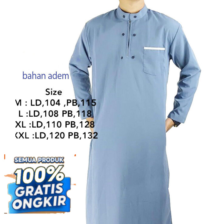 JUBAH GAMIS PRIA / JUBAH GAMIS DEWASA PRIA / GAMIS JUBAH PREMIUM- pakaian pria lainnya