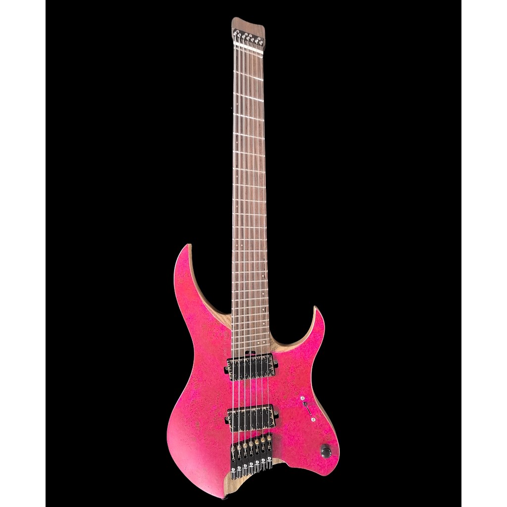 Headless guitar 7 strings Headless guitar Aged guitar Flamed Maple Burl guitar
