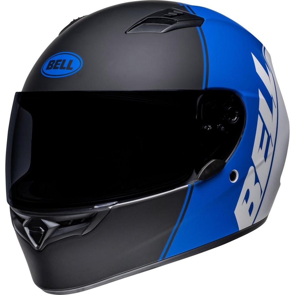 BELL QUALIFIER ASCENT MATTE BLACK BLUE | HELM FULL FACE | HELM BELL