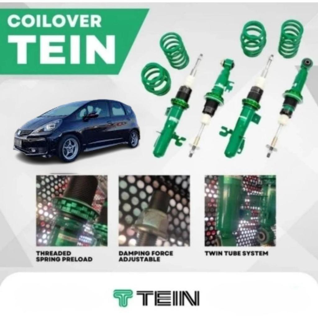 Tein Street Advance Z Coilover Honda Jazz GE 8 / Jazz GE8 2008-2014 Set Depan & Belakang Adjustable 